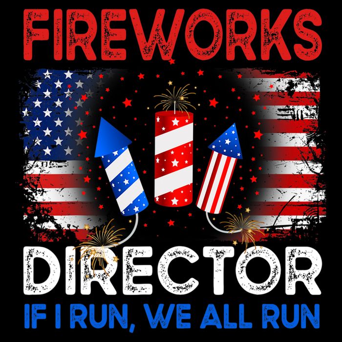 Fireworks Director If I Run We All Run US 4th Of July City Backpack