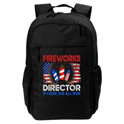 Fireworks Director If I Run We All Run US 4th Of July Backpack