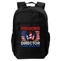 Fireworks Director If I Run We All Run US 4th Of July Backpack