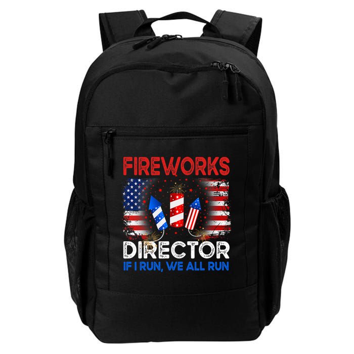 Fireworks Director If I Run We All Run US 4th Of July Backpack
