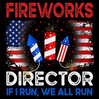 Fireworks Director If I Run We All Run US 4th Of July Backpack