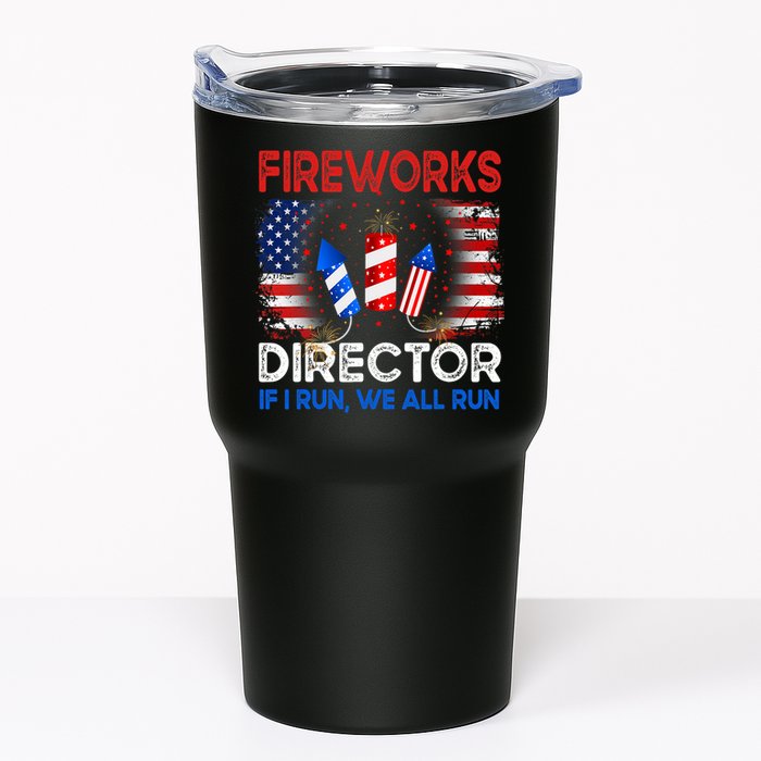Fireworks Director If I Run We All Run US 4th Of July Tumbler