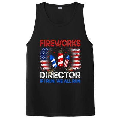 Fireworks Director If I Run We All Run US 4th Of July PosiCharge Competitor Tank