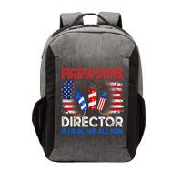 Fireworks Director If I Run We All Run US 4th Of July Vector Backpack