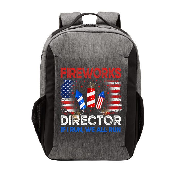 Fireworks Director If I Run We All Run US 4th Of July Vector Backpack