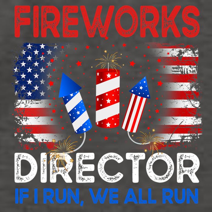 Fireworks Director If I Run We All Run US 4th Of July Vector Backpack