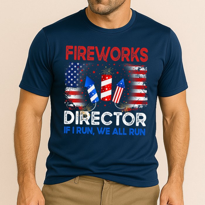 Fireworks Director If I Run We All Run US 4th Of July Performance Shirt