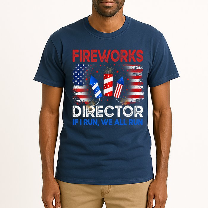 Fireworks Director If I Run We All Run US 4th Of July Tall T-Shirt