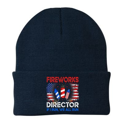 Fireworks Director If I Run We All Run US 4th Of July Beanie