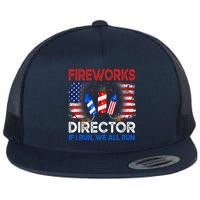 Fireworks Director If I Run We All Run US 4th Of July Flatbill Hat