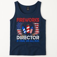 Fireworks Director If I Run We All Run US 4th Of July Tank Top