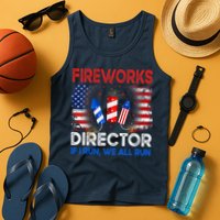 Fireworks Director If I Run We All Run US 4th Of July Tank Top