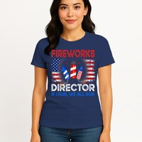 Fireworks Director If I Run We All Run US 4th Of July Womens T-Shirt