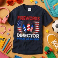 Fireworks Director If I Run We All Run US 4th Of July Kids T-Shirt