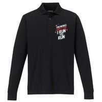 Fireworks Director I Run You Run 4th Of July Independence Performance Long Sleeve Polo