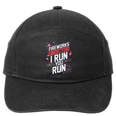 Fireworks Director I Run You Run 4th Of July Independence 7-Panel Snapback Hat