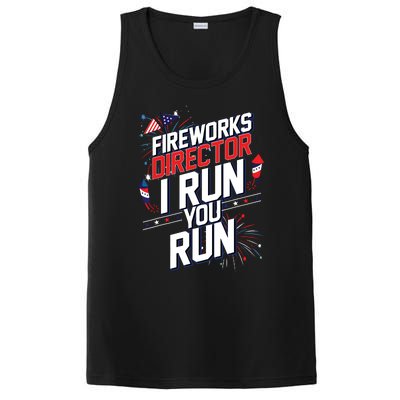 Fireworks Director I Run You Run 4th Of July Independence PosiCharge Competitor Tank