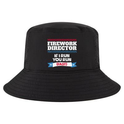 Fireworks Director If I Run You Run July 4th Independence Cool Comfort Performance Bucket Hat