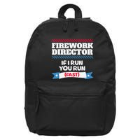 Fireworks Director If I Run You Run July 4th Independence 16 in Basic Backpack
