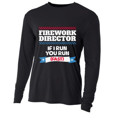 Fireworks Director If I Run You Run July 4th Independence Cooling Performance Long Sleeve Crew