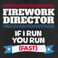 Fireworks Director If I Run You Run July 4th Independence Microfiber Hand Towel