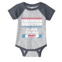 Fireworks Director If I Run You Run July 4th Independence Infant Baby Jersey Bodysuit