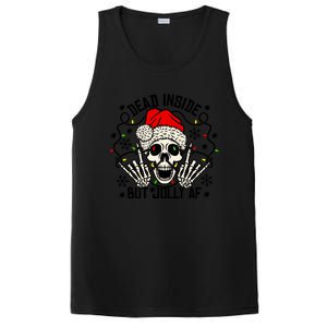 Funny Dead Inside But Jolly Af Xmas Skeleton Christmas Funny Gift Funny Gift PosiCharge Competitor Tank