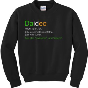 Funny Daideo Ireland Grandfather Grandpa Definition Kids Sweatshirt