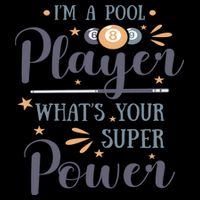 Father's Day I'm A Pool Player What's You Super Power Gift For Dad Drawstring Bag