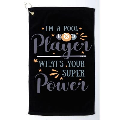 Father's Day I'm A Pool Player What's You Super Power Gift For Dad Golf Towel
