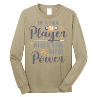 Father's Day I'm A Pool Player What's You Super Power Gift For Dad Long Sleeve Shirt