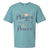 Father's Day I'm A Pool Player What's You Super Power Gift For Dad Sueded Cloud Jersey T-Shirt