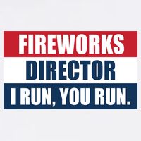 Fireworks Director I Run You Run Doggie Tank