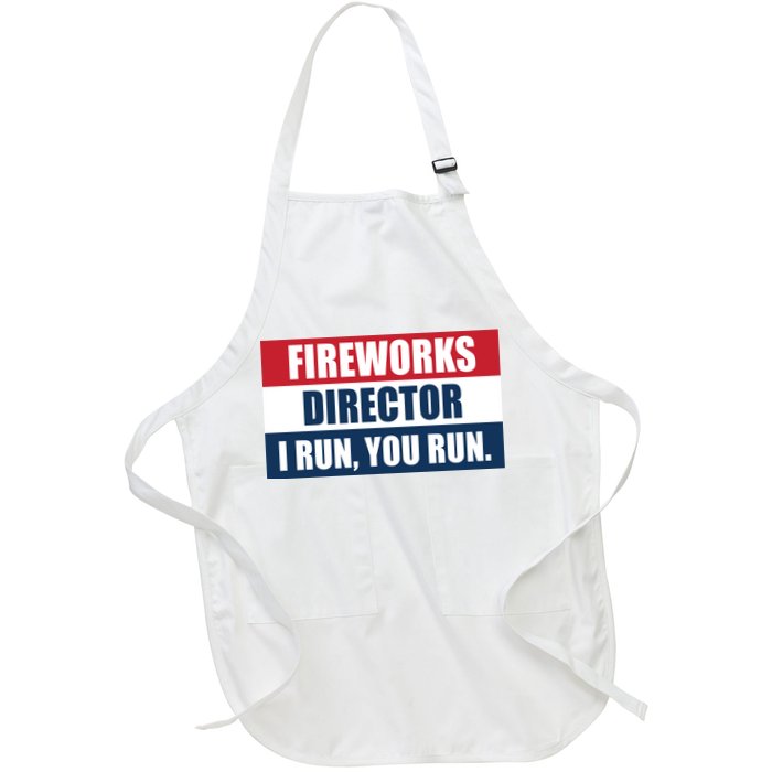 Fireworks Director I Run You Run Apron