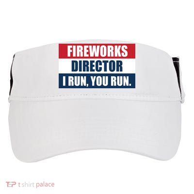 Fireworks Director I Run You Run Adult Drive Performance Visor