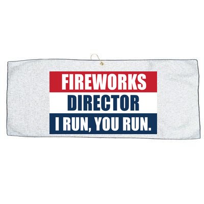 Fireworks Director I Run You Run Large Microfiber Waffle Golf Towel