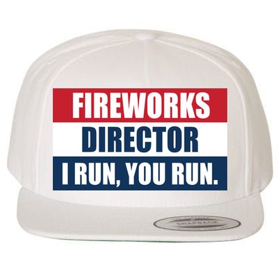 Fireworks Director I Run You Run Wool Snapback Cap