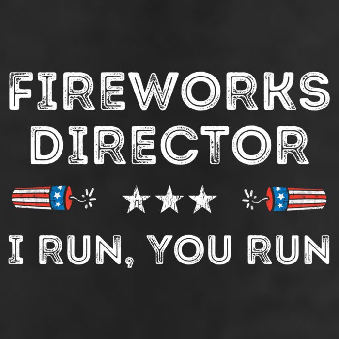 Fireworks Director I Run You Run Funny 4th Of July Patriotic Great Gift Golf Towel