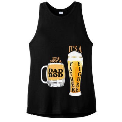 Fathers Day Its Not A Dad Bod Its A Father Figure Beer Mug Gift Ladies PosiCharge Tri-Blend Wicking Tank
