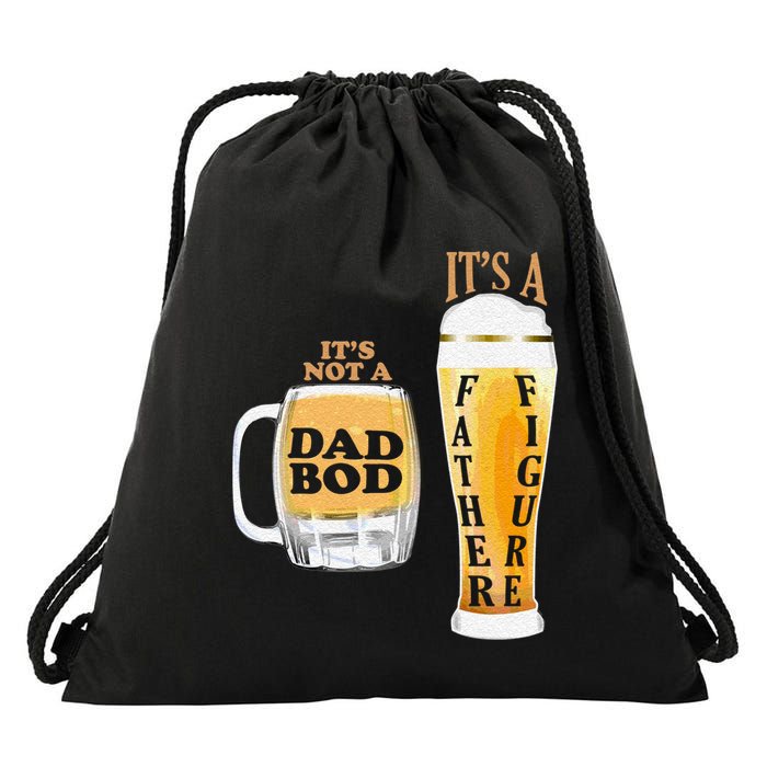 Fathers Day Its Not A Dad Bod Its A Father Figure Beer Mug Gift Drawstring Bag