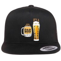 Fathers Day Its Not A Dad Bod Its A Father Figure Beer Mug Gift Flat Bill Trucker Hat