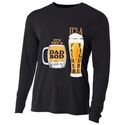 Fathers Day Its Not A Dad Bod Its A Father Figure Beer Mug Gift Cooling Performance Long Sleeve Crew