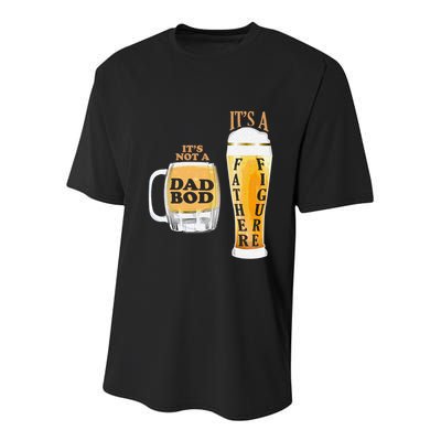 Fathers Day Its Not A Dad Bod Its A Father Figure Beer Mug Gift Youth Performance Sprint T-Shirt