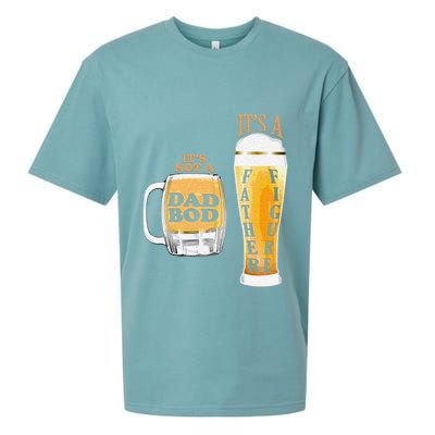 Fathers Day Its Not A Dad Bod Its A Father Figure Beer Mug Gift Sueded Cloud Jersey T-Shirt