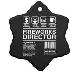 Fireworks Director Ingredients Fireworks Director Gift Ceramic Star Ornament