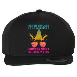 Fathers Day I Wear A Unicorn Dadacorn Wool Snapback Cap