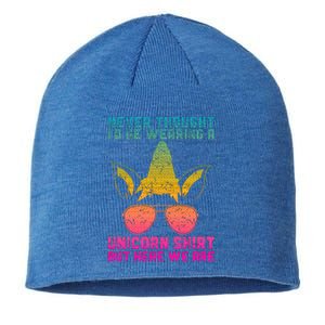 Fathers Day I Wear A Unicorn Dadacorn Sustainable Beanie