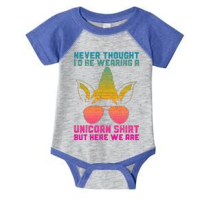 Fathers Day I Wear A Unicorn Dadacorn Infant Baby Jersey Bodysuit