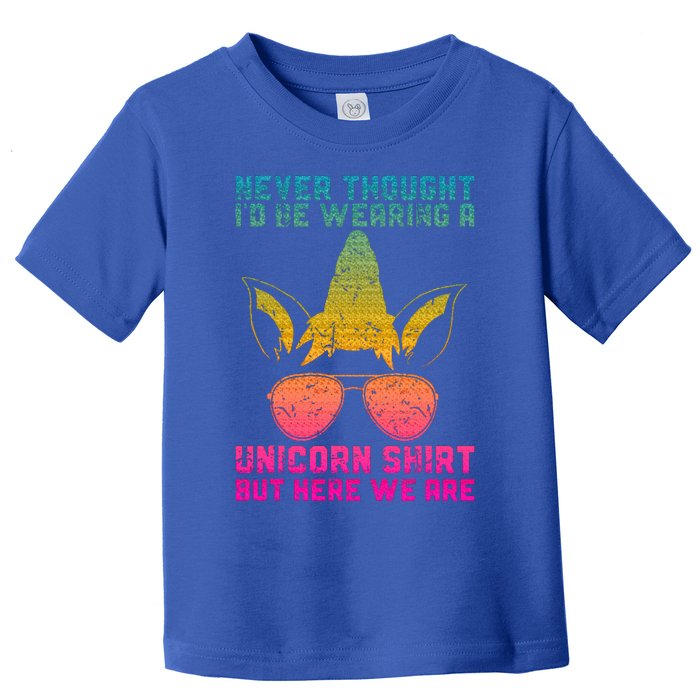 Fathers Day I Wear A Unicorn Dadacorn Toddler T-Shirt