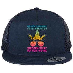 Fathers Day I Wear A Unicorn Dadacorn Flat Bill Trucker Hat